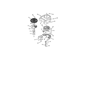 Cooling Diagram and Parts List for  Cub Cadet Lawn Tractor
